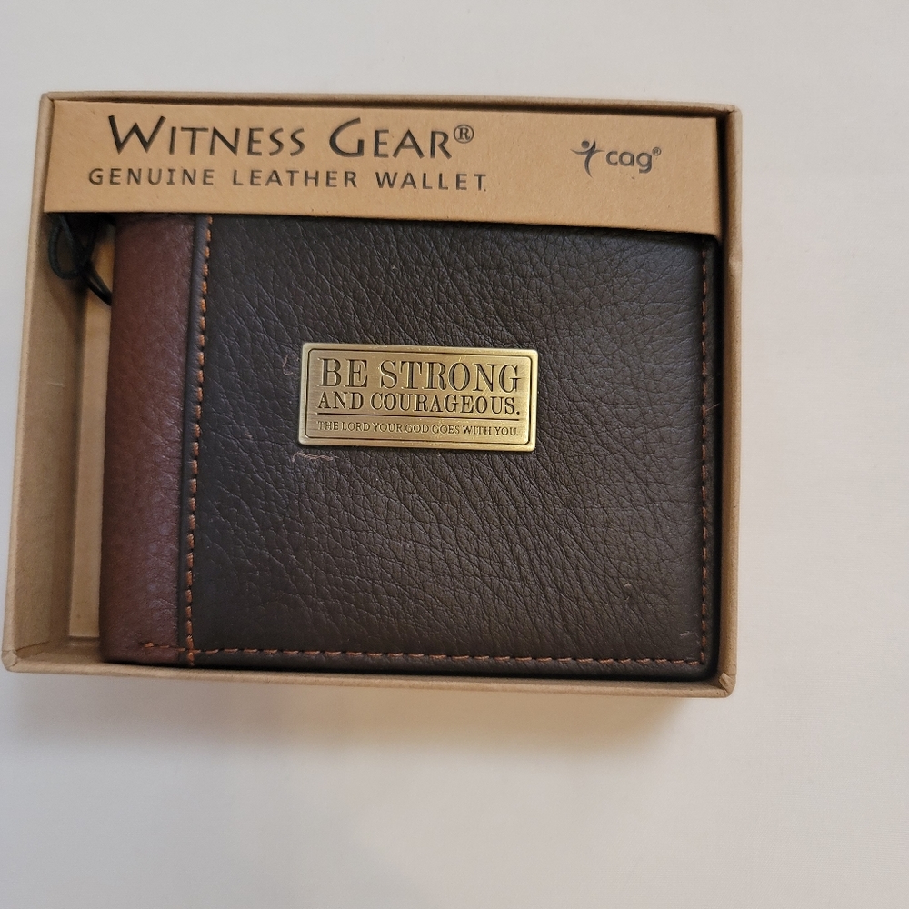 NWT Genuine brown leather Witness Gear wallet